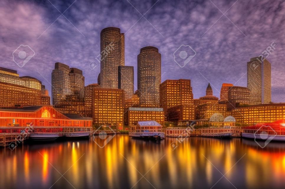 波士顿马萨诸塞美国城市天际线