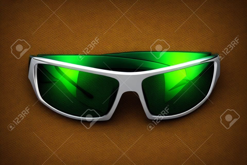 Sonnenbrillen über green