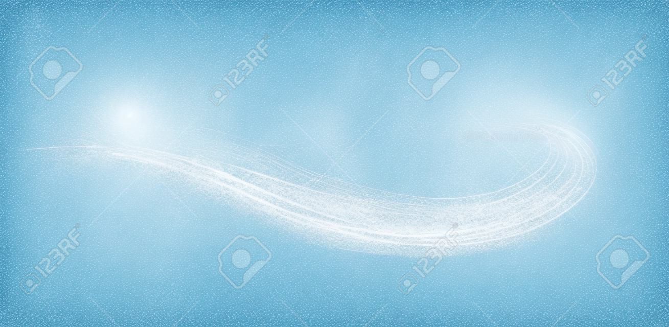 Cold winter wind texture. Holiday vector blizzard. Christmas effect of