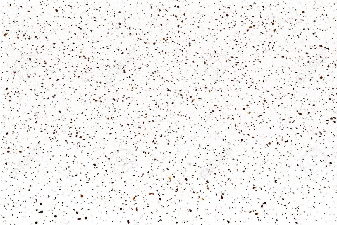 Coffee Color Grain Texture Isolated on White Background. Chocolate Shades Confetti. Brown Particles.