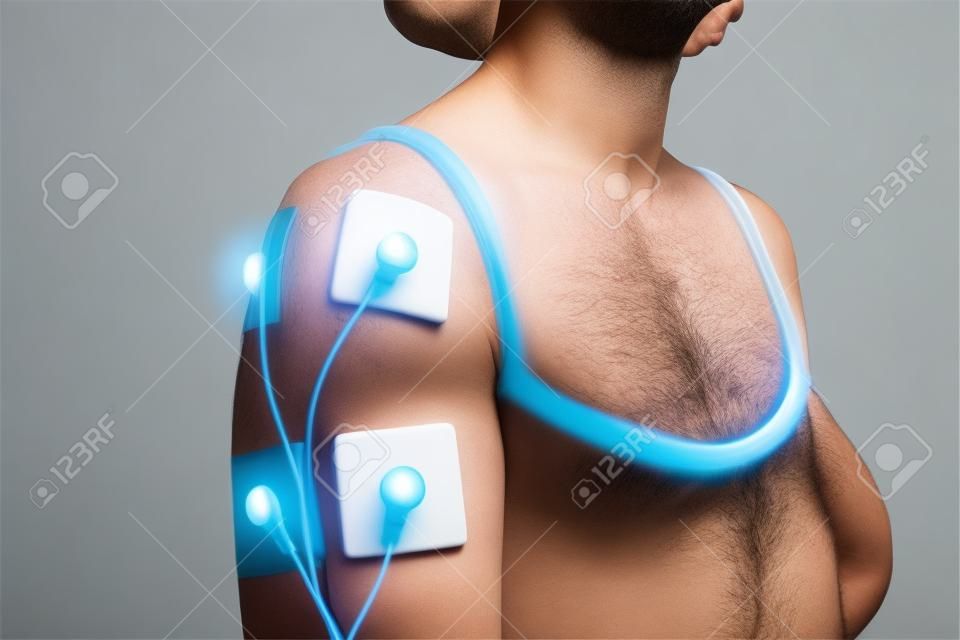 Die Behandlung Elektrostimulator Schulter. Sehnenentzündungen, Periarthritis.