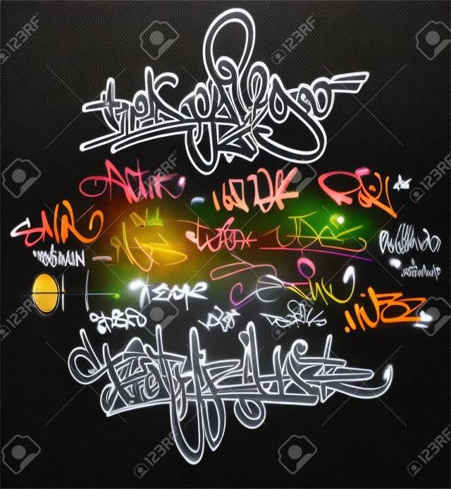 Graffiti-Tags städtischen Unterschrift