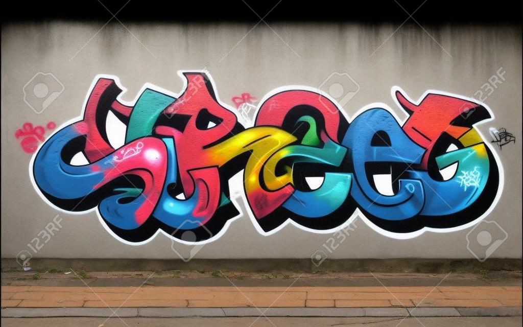 Graffiti urban art