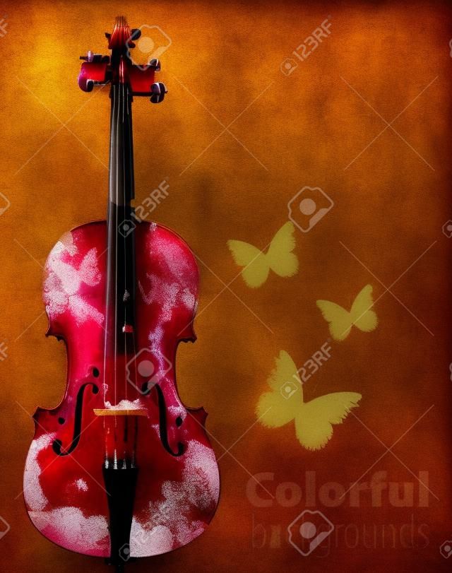 виолончель, виолончель цветной фон