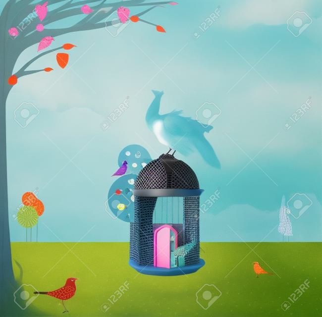 鳥の家