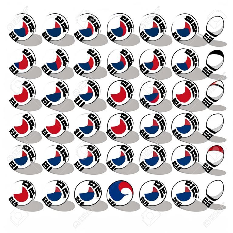 Zuid-Korea countryball