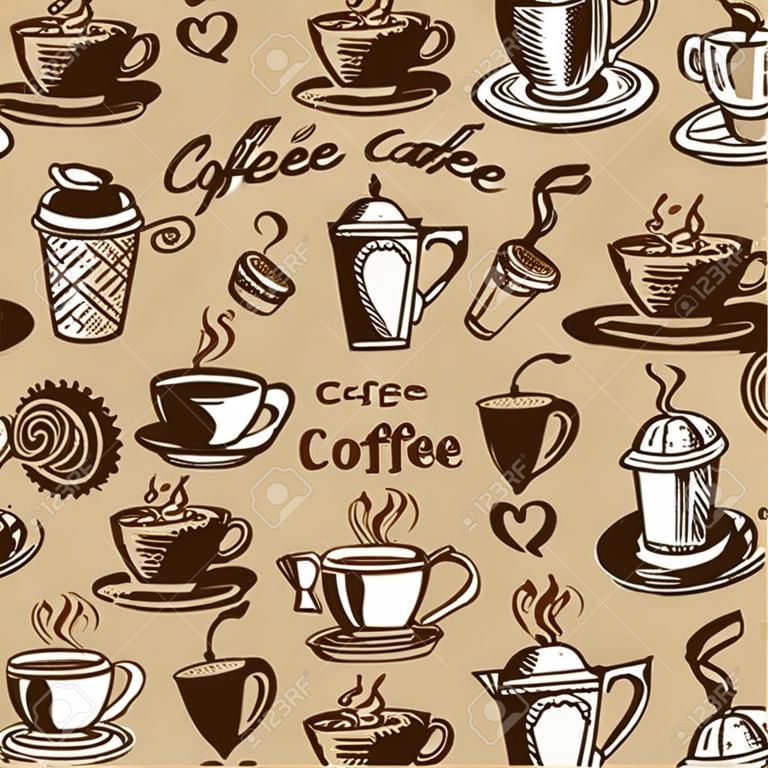 Coffee Cafe Theme Element Vector Illustration