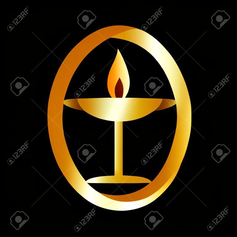Flaming Chalice- Üniteryenizmini ve Üniteryen Evrensellik sembolü