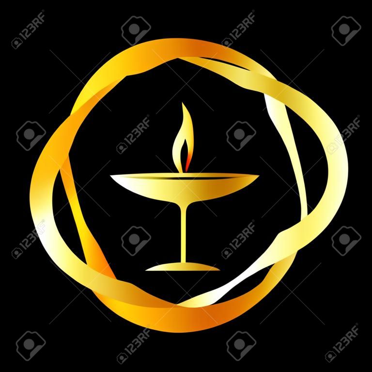 Flaming Chalice- Üniteryenizmini ve Üniteryen Evrensellik sembolü