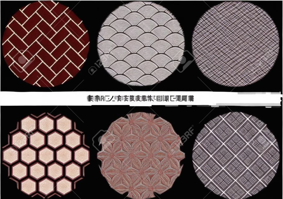 Japanese traditional Japanese pattern material