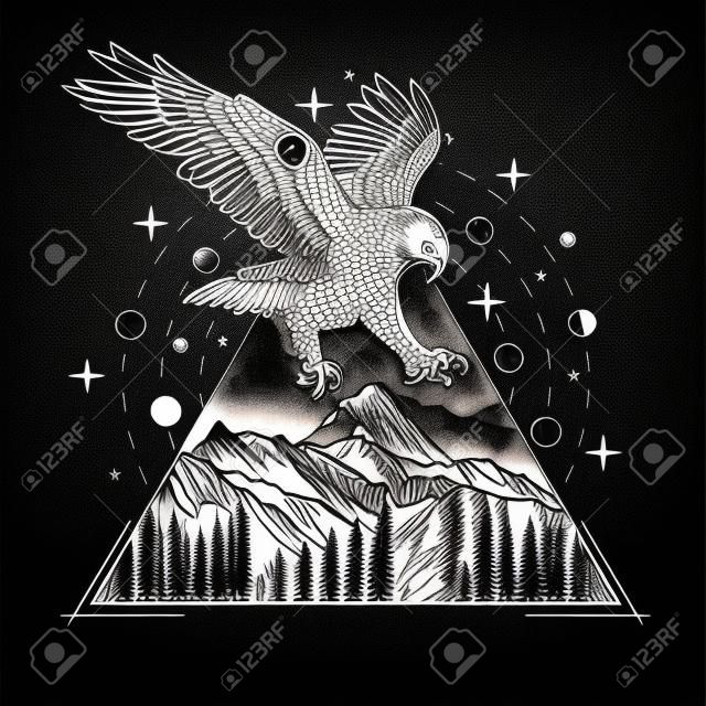 Eagle Tattoo Drawing Of Eagle - Clip Art Library