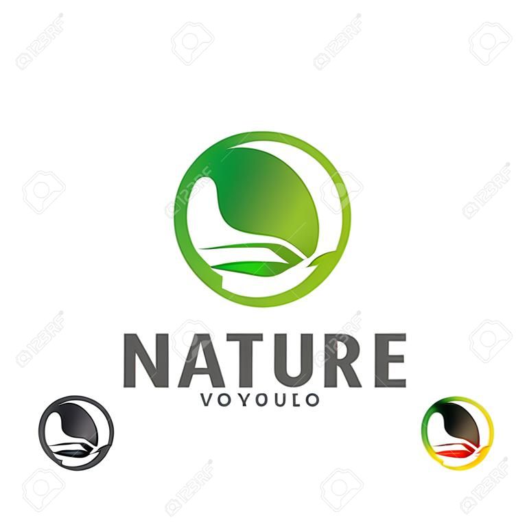 Leaf logo design vector template, Nature logo design concept, illustration, Icon symbol