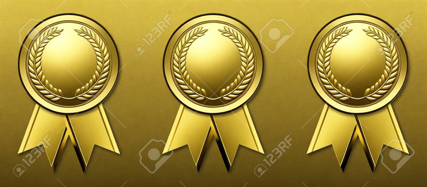 Un badge Oro Argento Bronzo