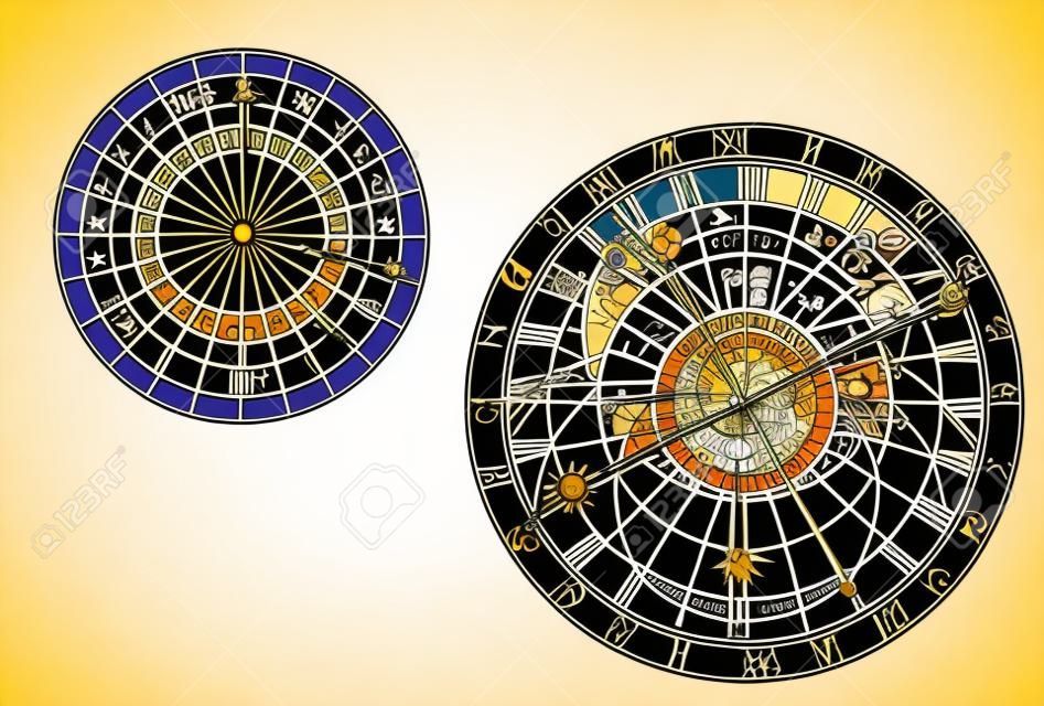 zegar astronomiczny - wektor