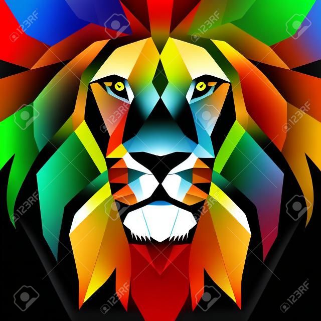 depicting lion abstract app icon