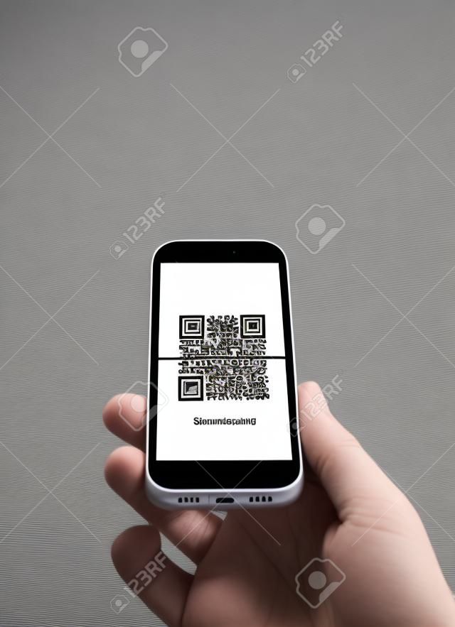 Сканирование Смартфон QR-код