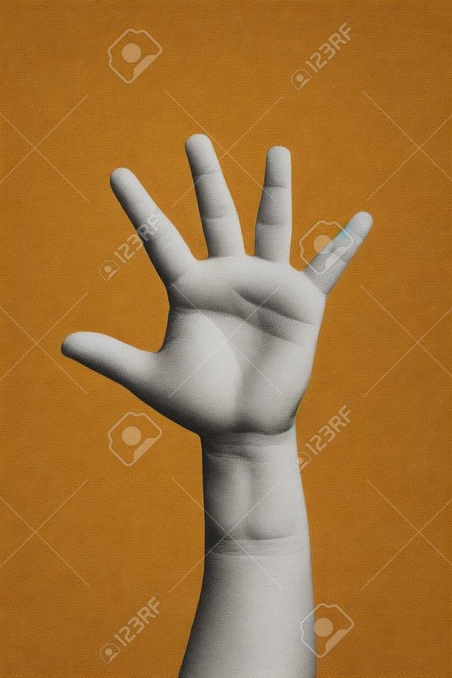 Amerikan İşaret Dili (ASL) parmak işareti.