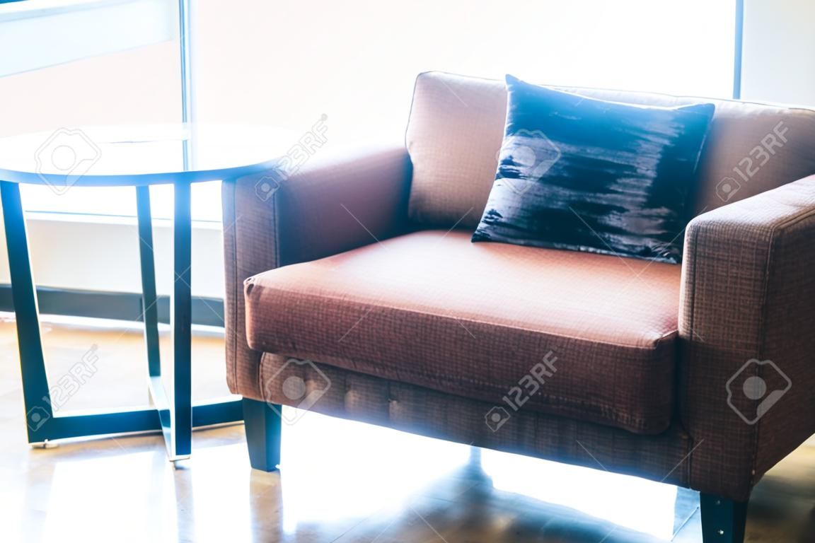 Pillow on sofa decoration in living room area - Vintage light Filter