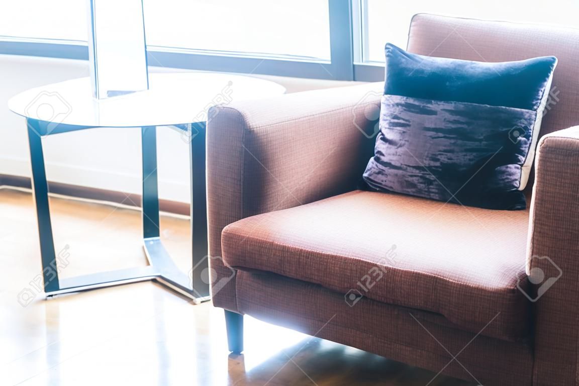 Pillow on sofa decoration in living room area - Vintage light Filter