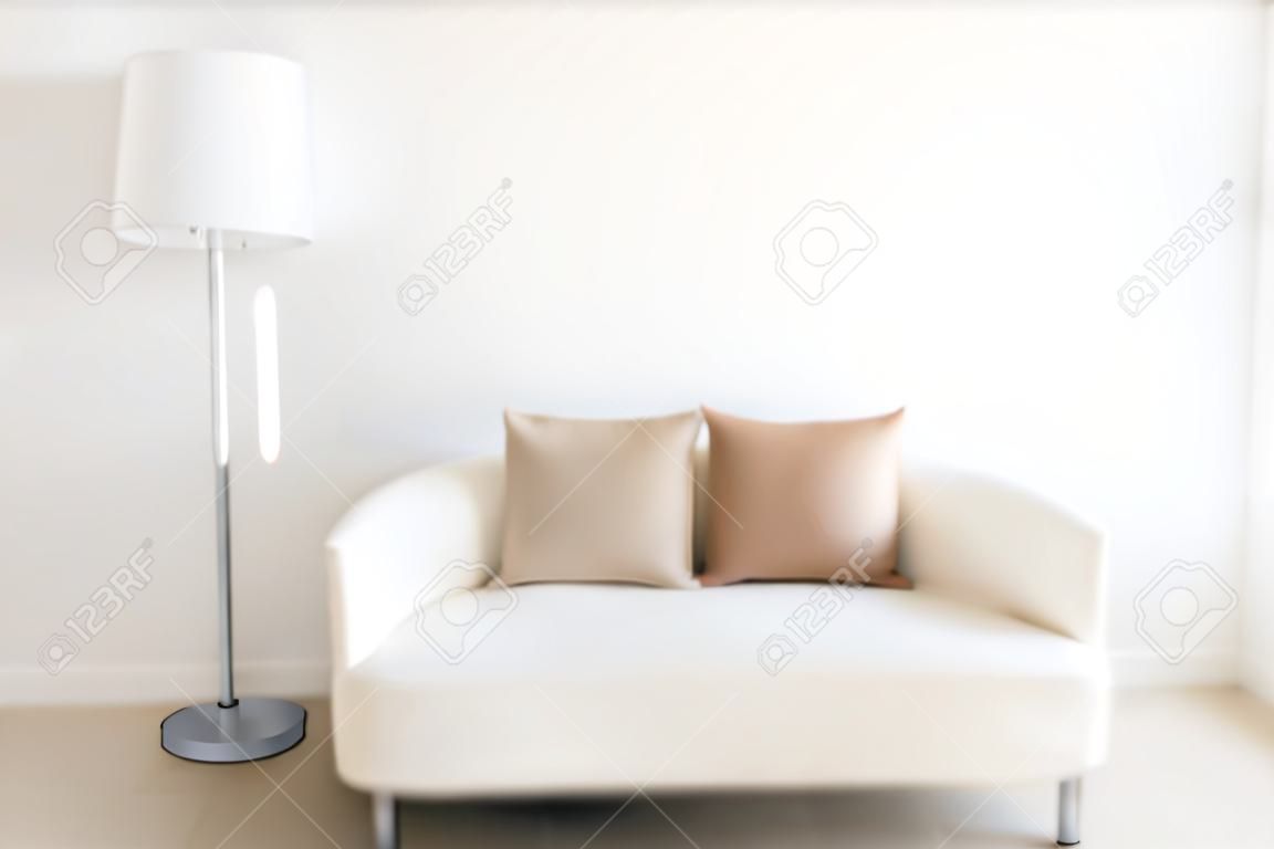 Abstract blur and defocused living room interior and decoration for background