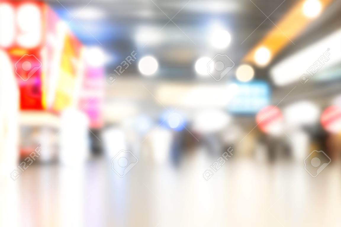 Abstract blur shopping mall interior of department store for background
