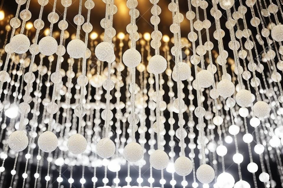 Beautiful luxury crystal chandelier decoration interior room