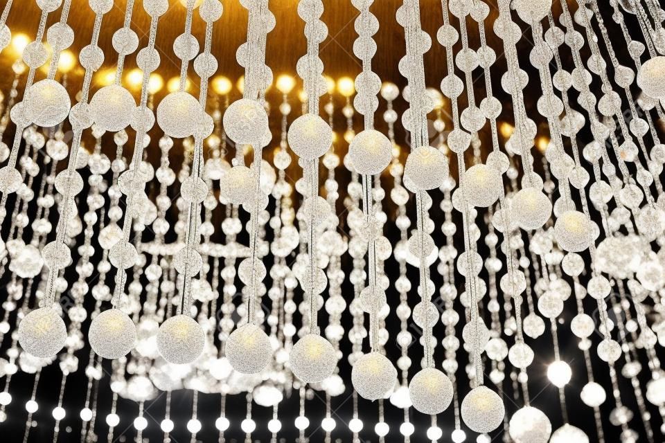 Beautiful luxury crystal chandelier decoration interior room