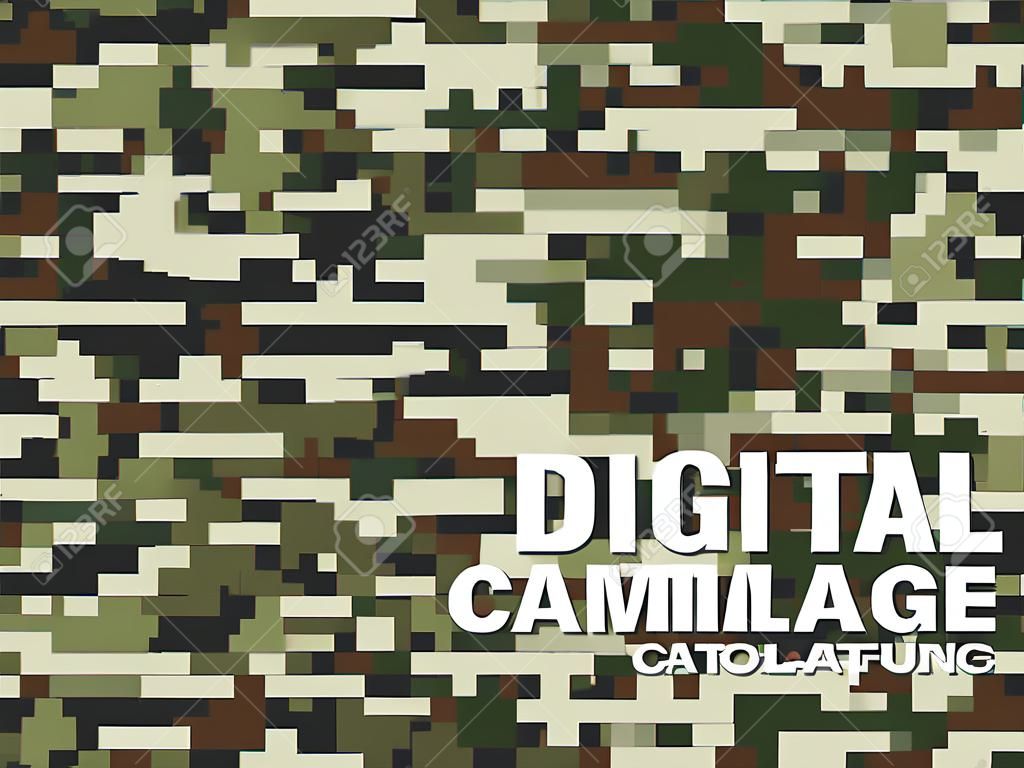 Cztery różne kolory cyfrowy kamuflaż wojskowy wzór dla tła, odzież, odzieży tekstylnej, tapety bardzo łatwy w użyciu, wystarczy kliknąć Camouflage wzorca próbkę koloru