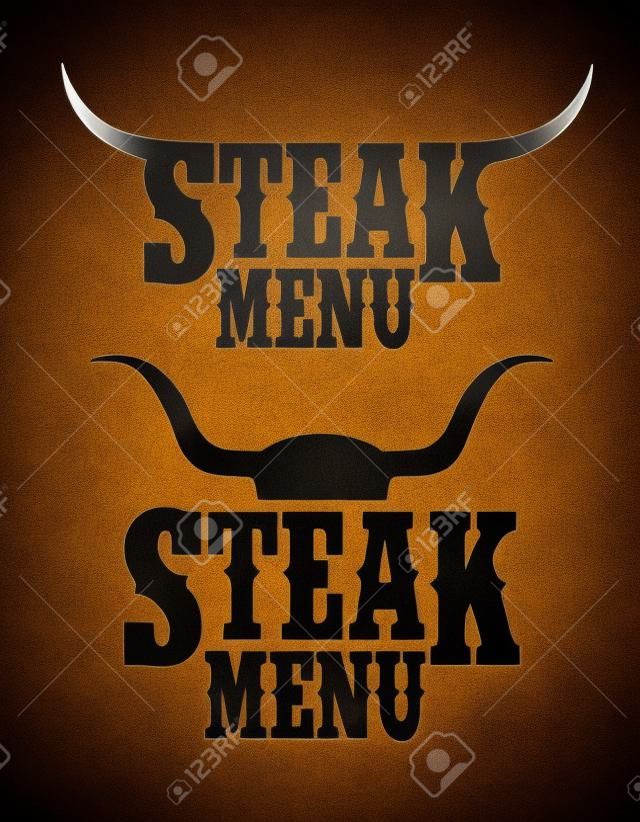 Признаки Steak меню установлено.