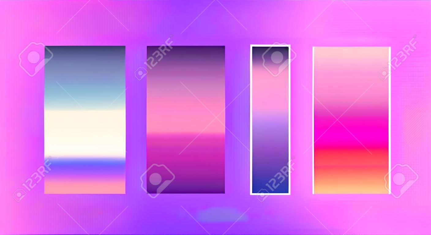 Zachte kleur achtergrond Trendy scherm vector ontwerp voor landing page, smartphone, mobiele app Zachte multicolor gradiënten Modern palet