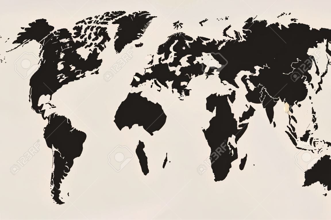 世界地圖插圖