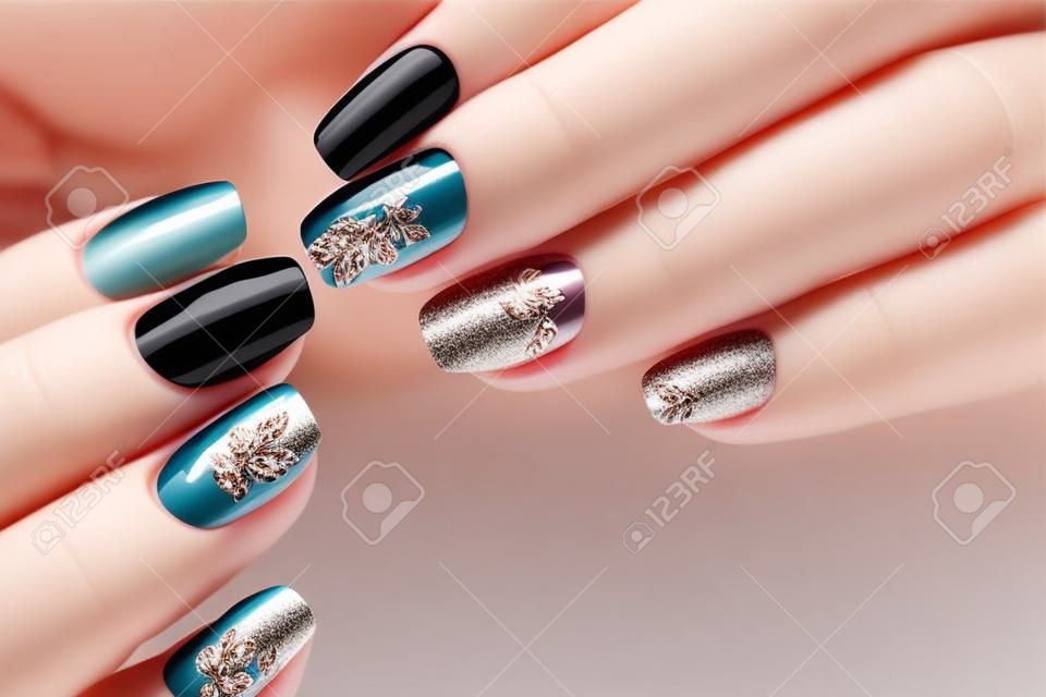 stijlvol design van manicure op mooie nagels