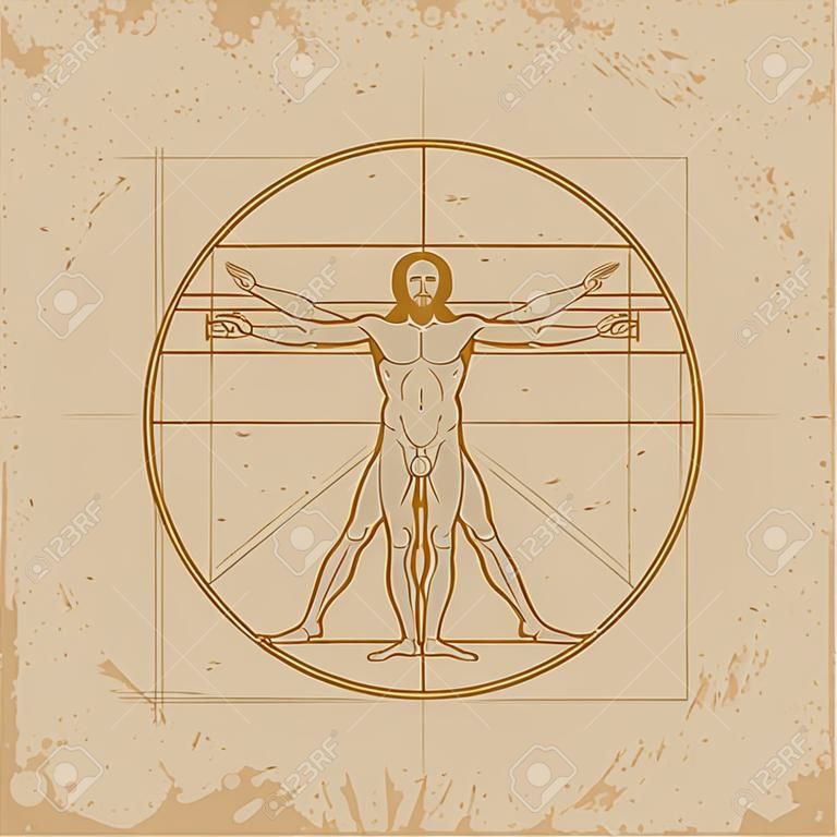 Uomo Vitruviano di Leonardo Da Vinci