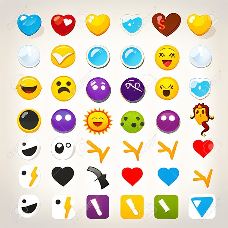 Zbiór graficznych emotikonów, znaków i symboli używanych w rozmowach online