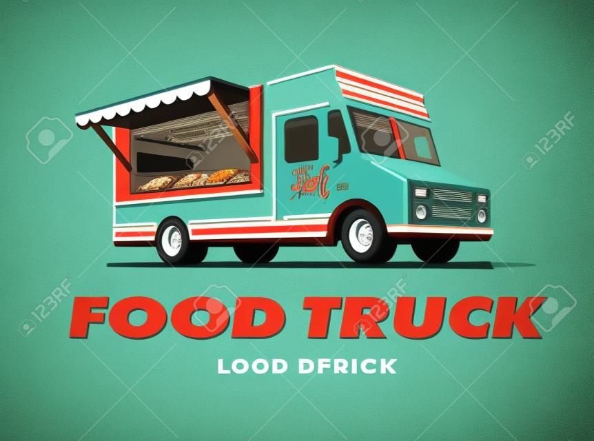 Verschillende van food truck hebben een retro look