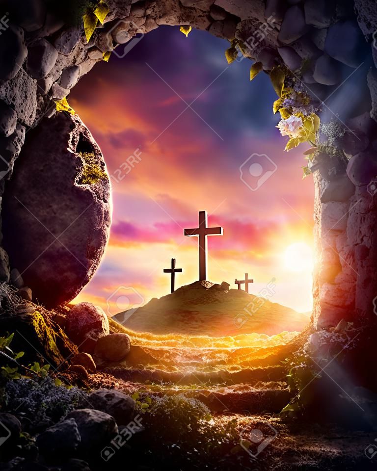 Leeres Grab - Kreuzigung und Auferstehung Jesu Christi
