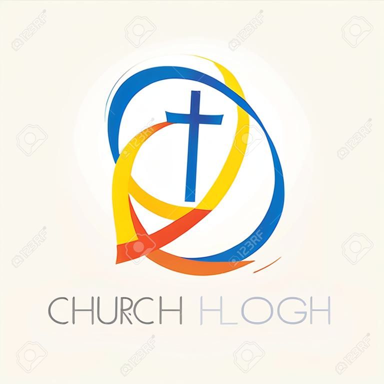 교회의 로고. 삼위 일체