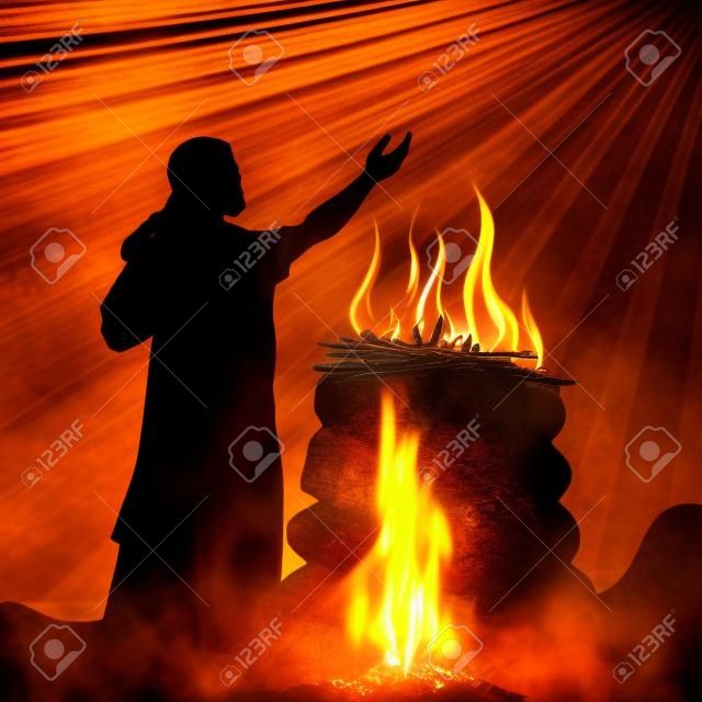 Worship, prayer. The altar of God, fire, sacrifice