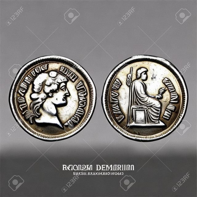 古代のコイン。イエス・キリストの時代のローマのデナリウス