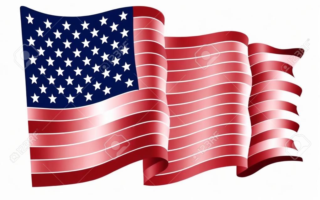 Vecteur de drapeau américain USA