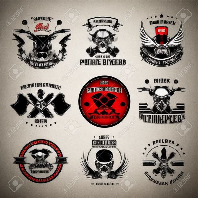 Motorcycle or bikers club logo templates