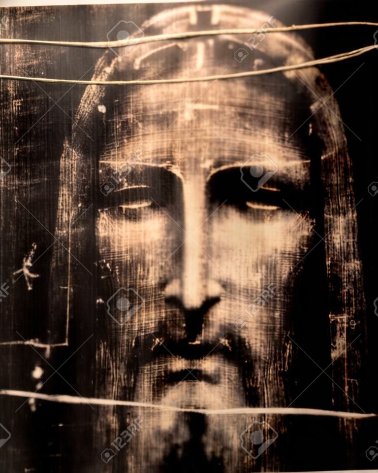 Gesicht von Jesus aus Grabtuch von Turin