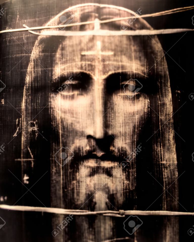 Gesicht von Jesus aus Grabtuch von Turin