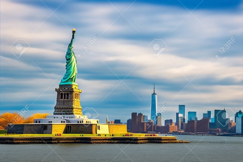 Özgürlük ve Manhattan, New York heykeli