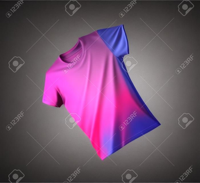 Flying T-Shirt Mock-up, ready to replace your design