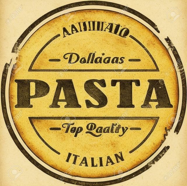 Weinlese-italienische Pasta-Stempel