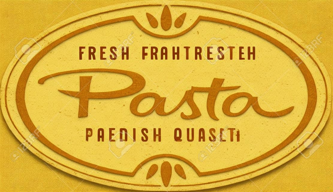 Vintage Fresh Pasta Stamp