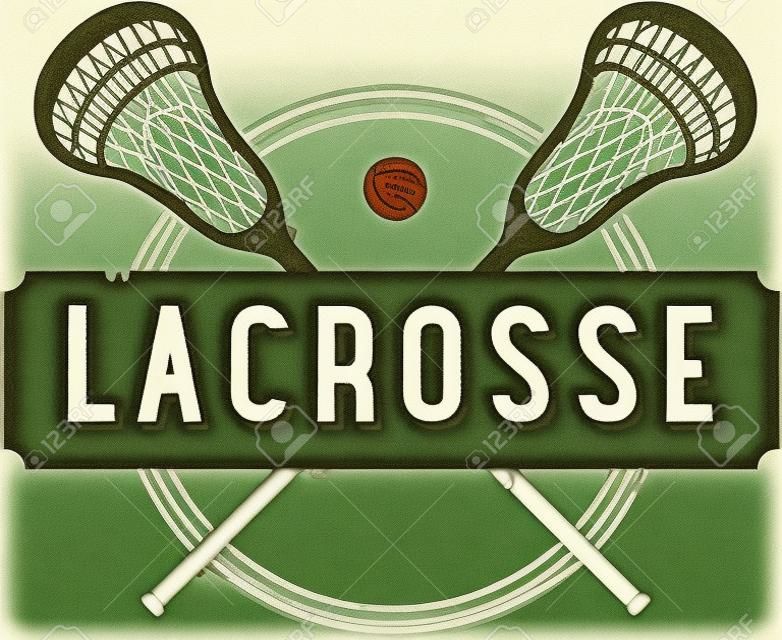 Vintage Lacrosse Sport clipart