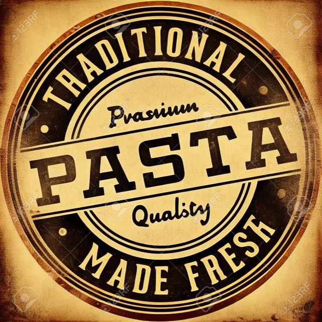 Vintage italienische Pasta Restaurant Zeichen
