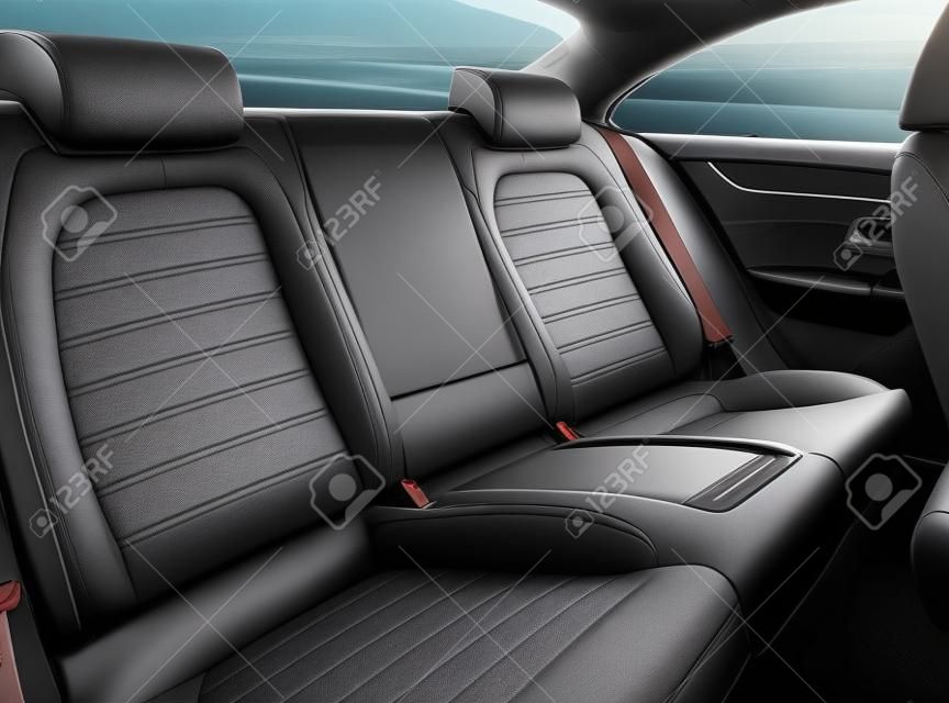 realizar copia de seguridad asientos de pasajeros en auto cómodo de lujo moderno